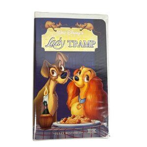 Lady And The Tramp VHS 1998 Fully Restored Walt Disney Classic Family Animation